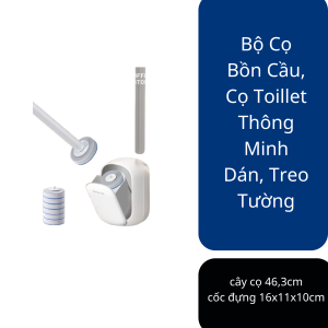 Bộ Cọ Bồn Cầu, Cọ Toillet Thông Minh Dán, Treo Tường